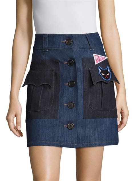 miu miu pocket skirt